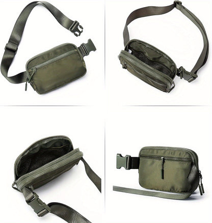 Waist Bag with 4 Zipper Pockets