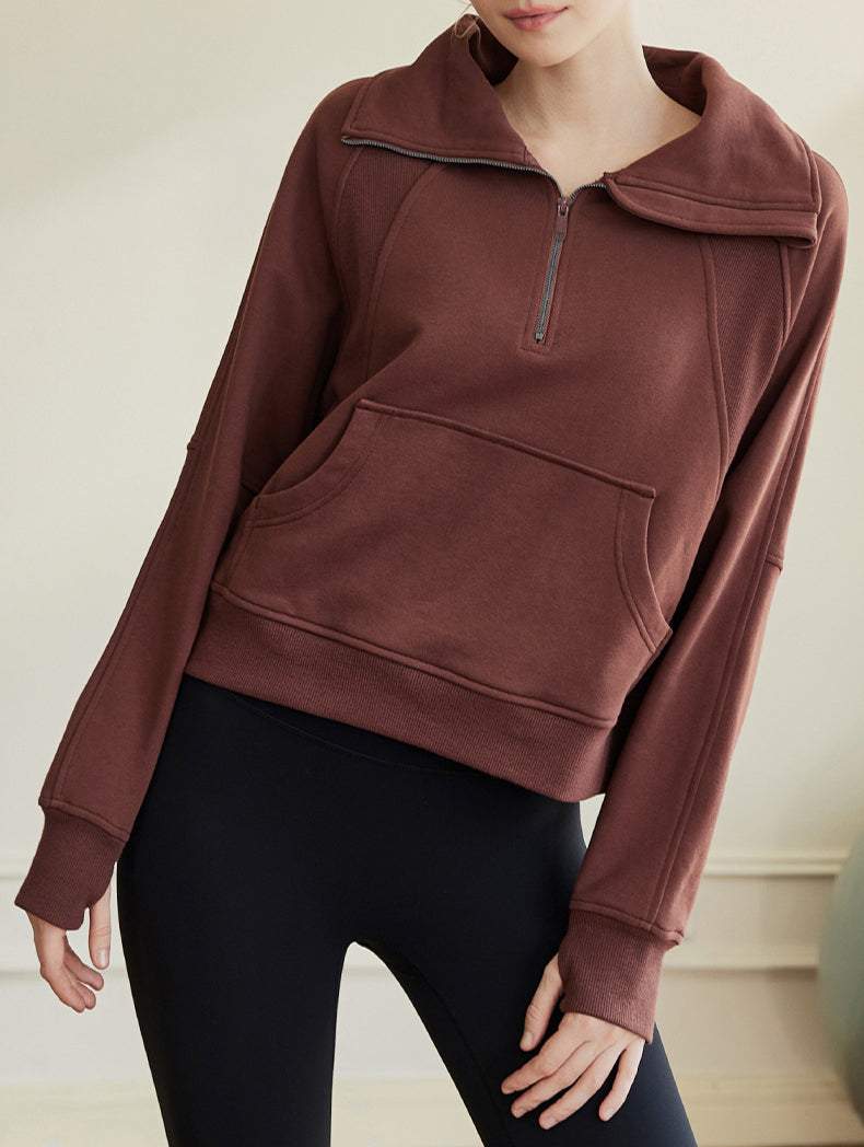 Women Plain Embroidered Loose Jumper Sweatshirts: Casual Comfort