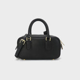 Retro Leather Handle Shoulder Bag