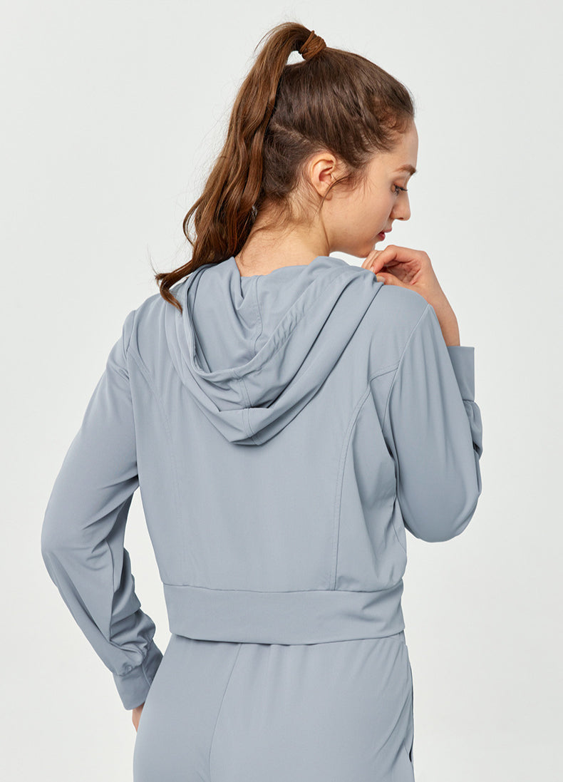 Loose Thin Sports Hoodie with Drawstring