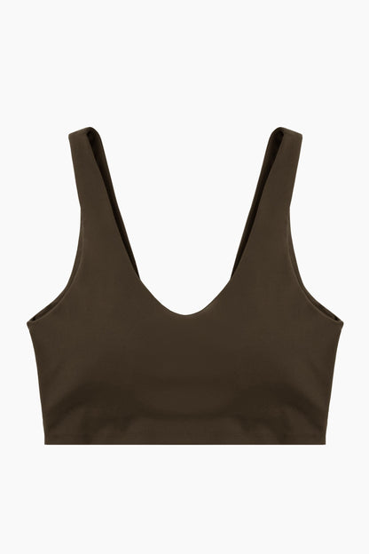 Deep Plunge Backless Tank Top - Stylish and Sporty Workout Wear