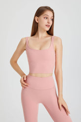 Double Strap Longline Sports Tank Tops