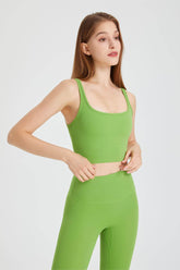 Double Strap Longline Sports Tank Tops