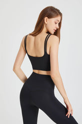 Double Strap Longline Sports Tank Tops