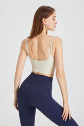 Double Strap Longline Sports Tank Tops