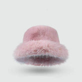 Plush Faux Fur Fluffy Bucket Hat