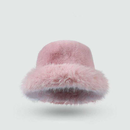 Plush Faux Fur Fluffy Bucket Hat | Luxuriously Cozy Winter Accessory