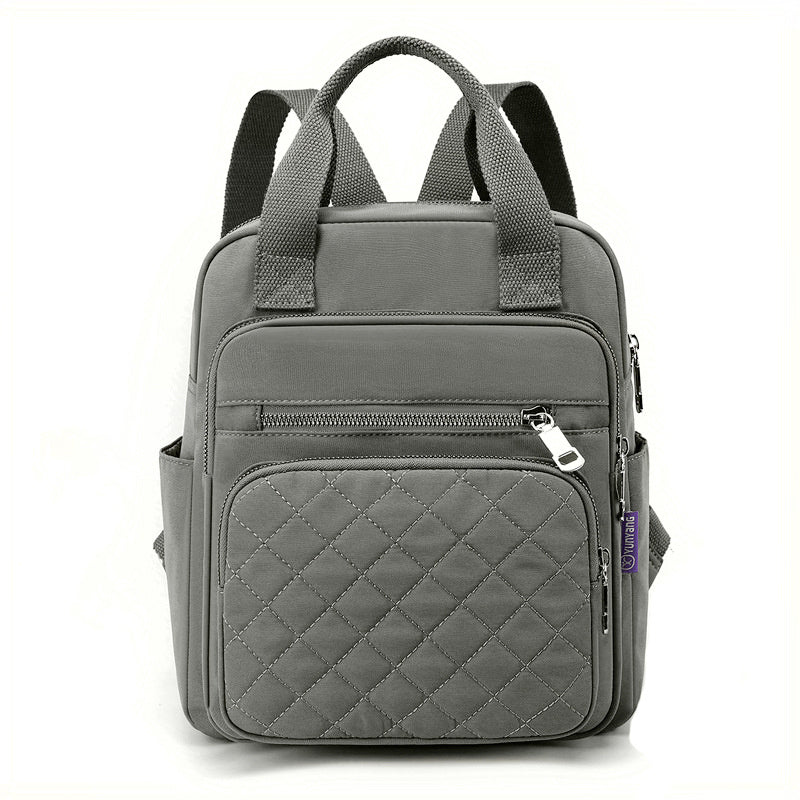 Argyle Quilted Backpack