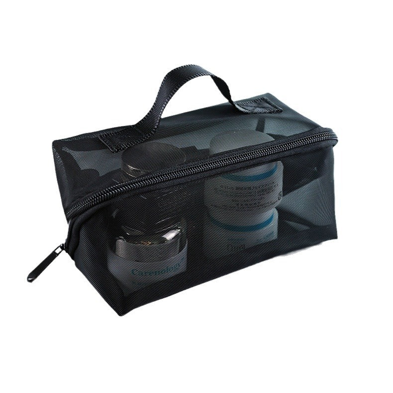 Portable Black Transparent Cosmetic Bag