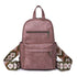 Retro Solid Color PU Leather Backpack | Stylish and Functional Design