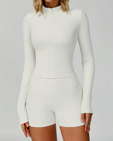 Long Sleeve Full Zip Running Jacket