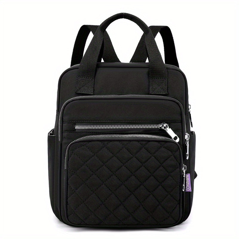 Argyle Quilted Backpack