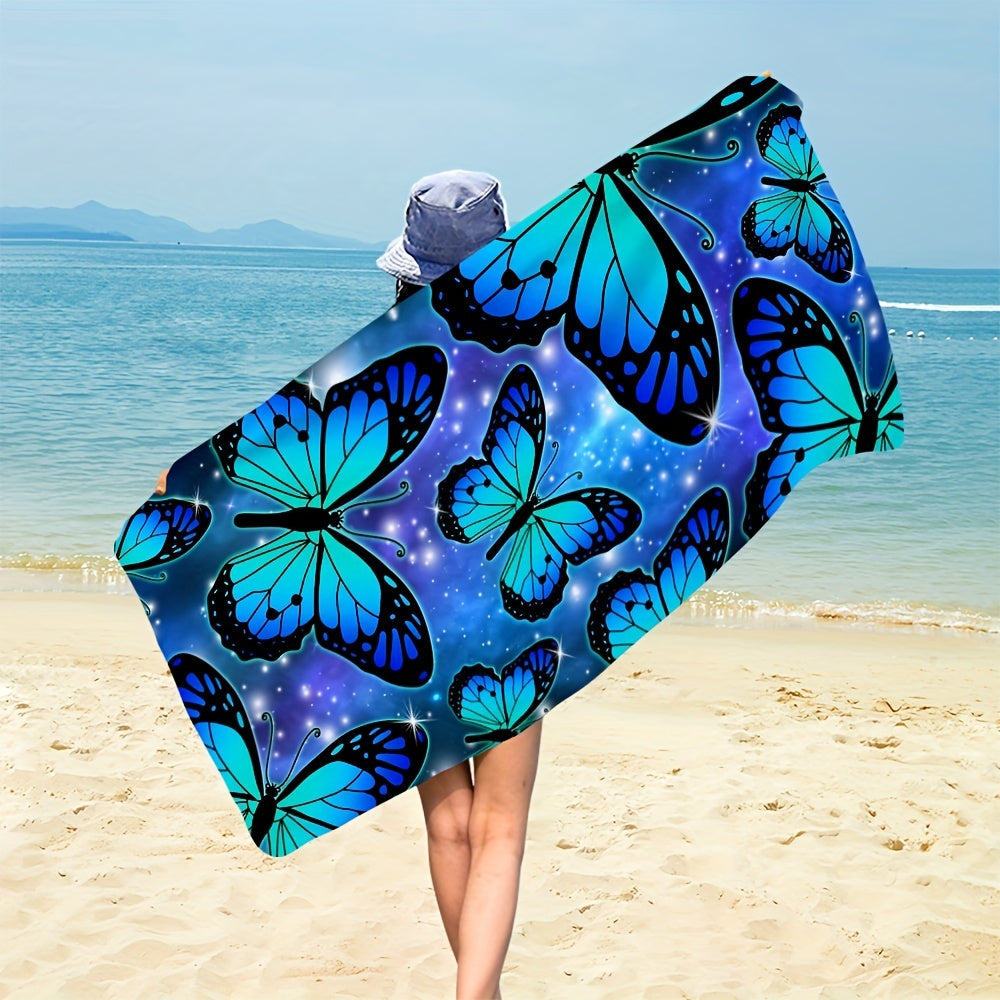 Butterfly Pattern Beach Towel