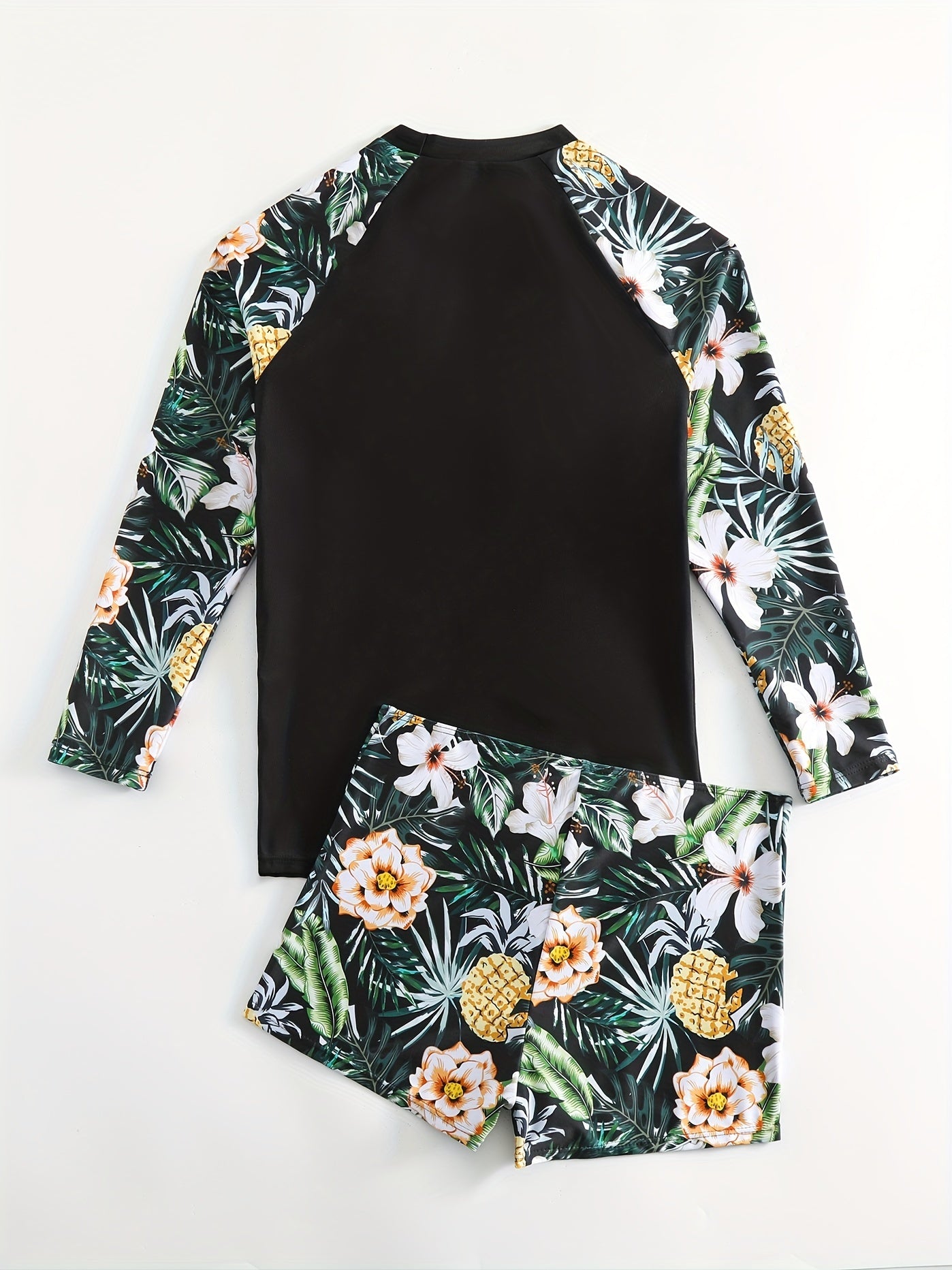 Tropical Chic Long Sleeve Tankini Set