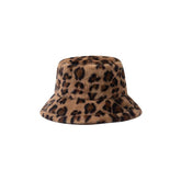 Faux Fur Winter Bucket Hat Fuzzy Warm Fisherman Cap