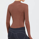 Full Zip Up Yoga Jacket with Thumb Hole