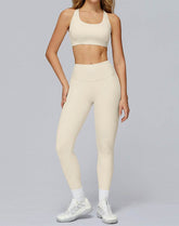 Athletic Wear with Cross Back Strappy Sports Bra and Legging