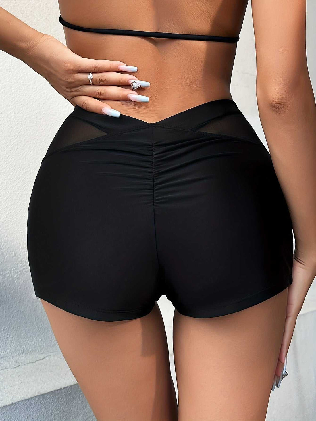 Mesh High Waist Swimsuit Short | Stylish and Flattering Swimwear