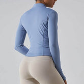 Full Zip Up Yoga Jacket with Thumb Hole