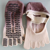 Tie-dye Lace Five Finger Non-Slip Yoga Socks