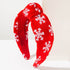 Christmas Wide Headband Snowflake Knotted Hair Accessories
