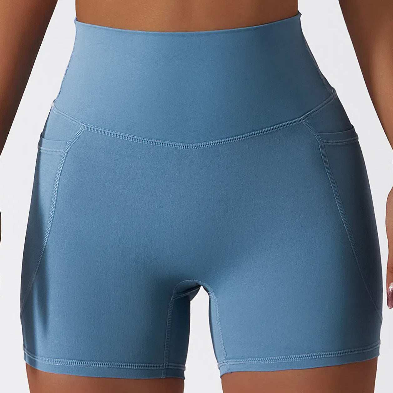 Solid High Waist Yoga Short | Versatile for Workouts, Sports, and More