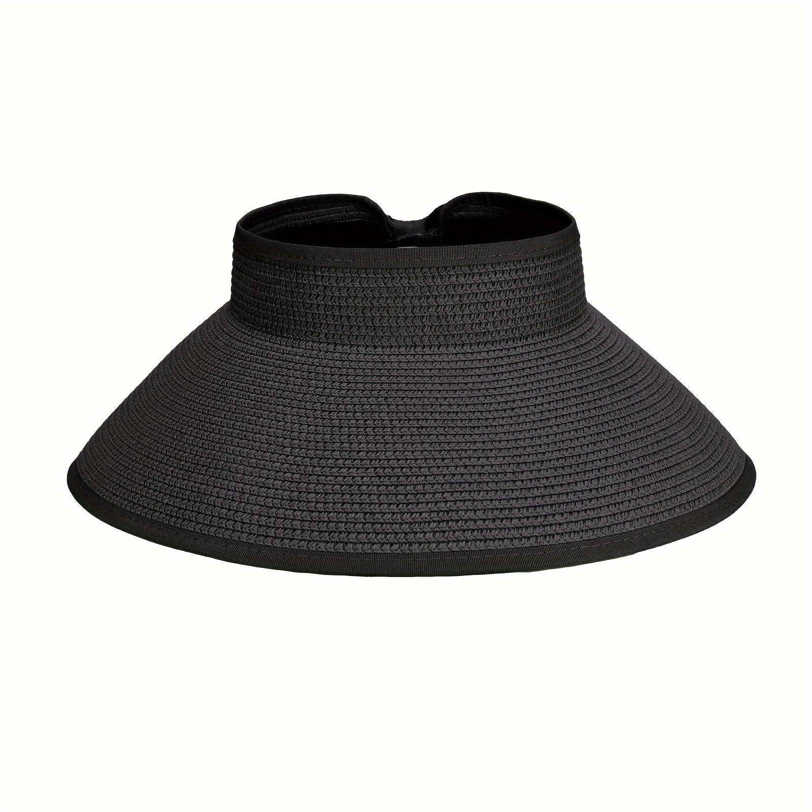 Foldable Wide Brim Sun Hat with Hook and Loop Closure