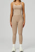 Sport Set with Color Block Tank Top and Legging