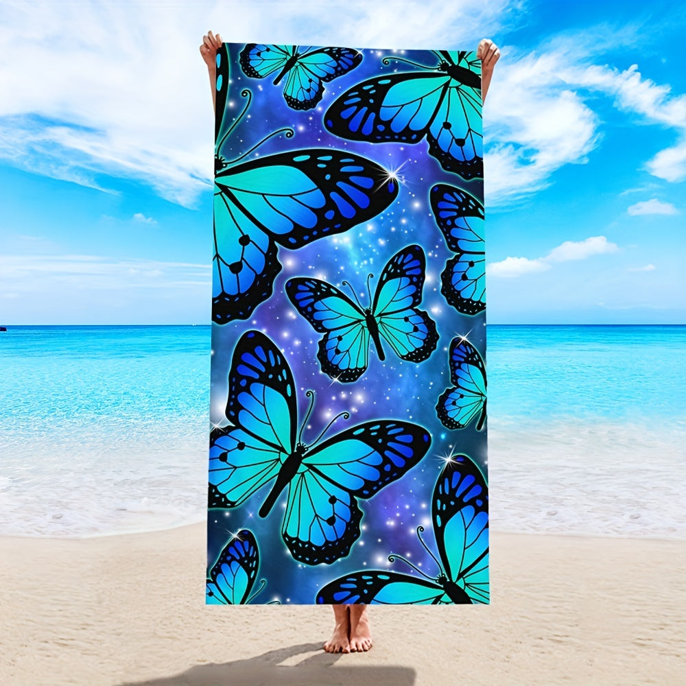 Butterfly Pattern Beach Towel