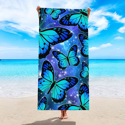 Butterfly Pattern Beach Towel