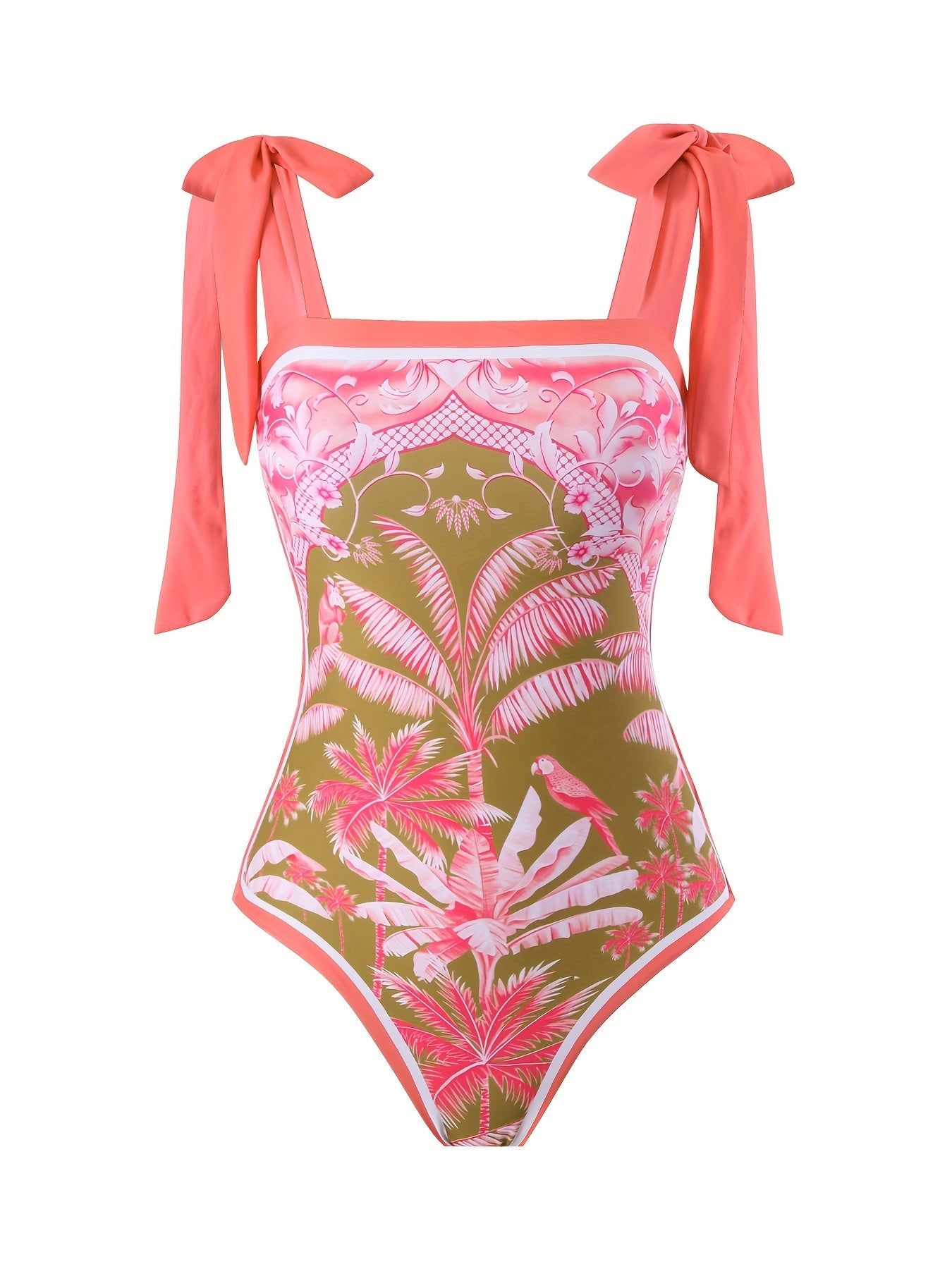 Plant Graphic 2 Piece Swimsuits