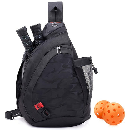 Adjustable Pickleball Bag with Water Bottle Holder