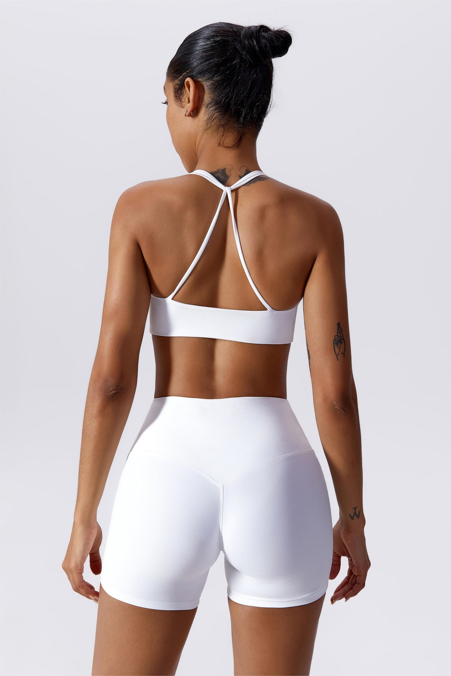 Twisted Front Strappy Sports Bra