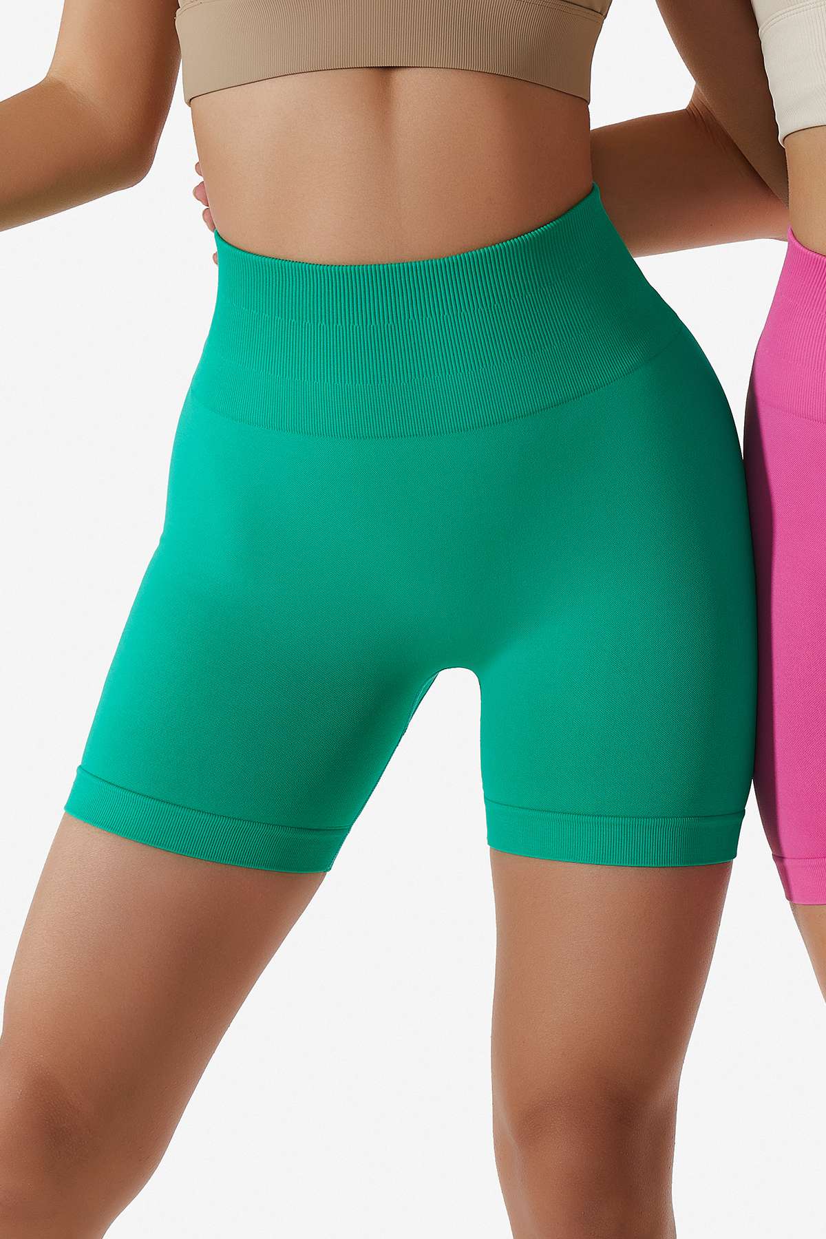 High Rise Scrunch-Butt Shorts - Flattering Fit for All-Day Comfort