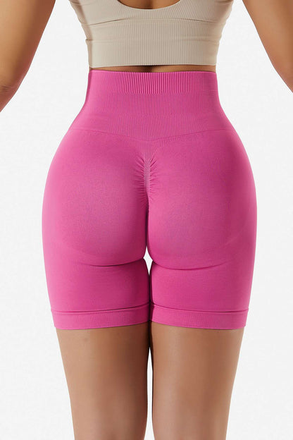 High Rise Scrunch-Butt Shorts - Flattering Fit for All-Day Comfort