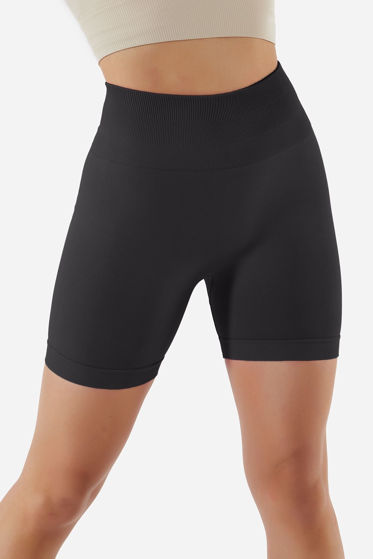 High Rise Scrunch-Butt Shorts - Flattering Fit for All-Day Comfort