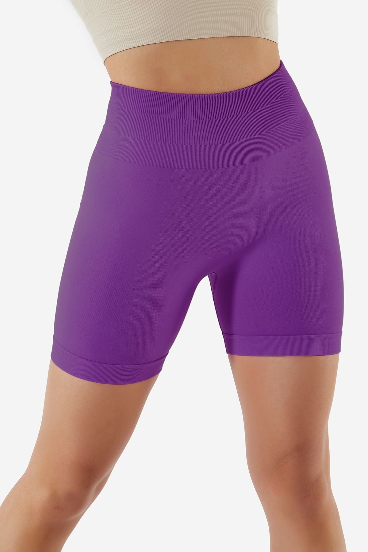 High Rise Scrunch-Butt Shorts - Flattering Fit for All-Day Comfort