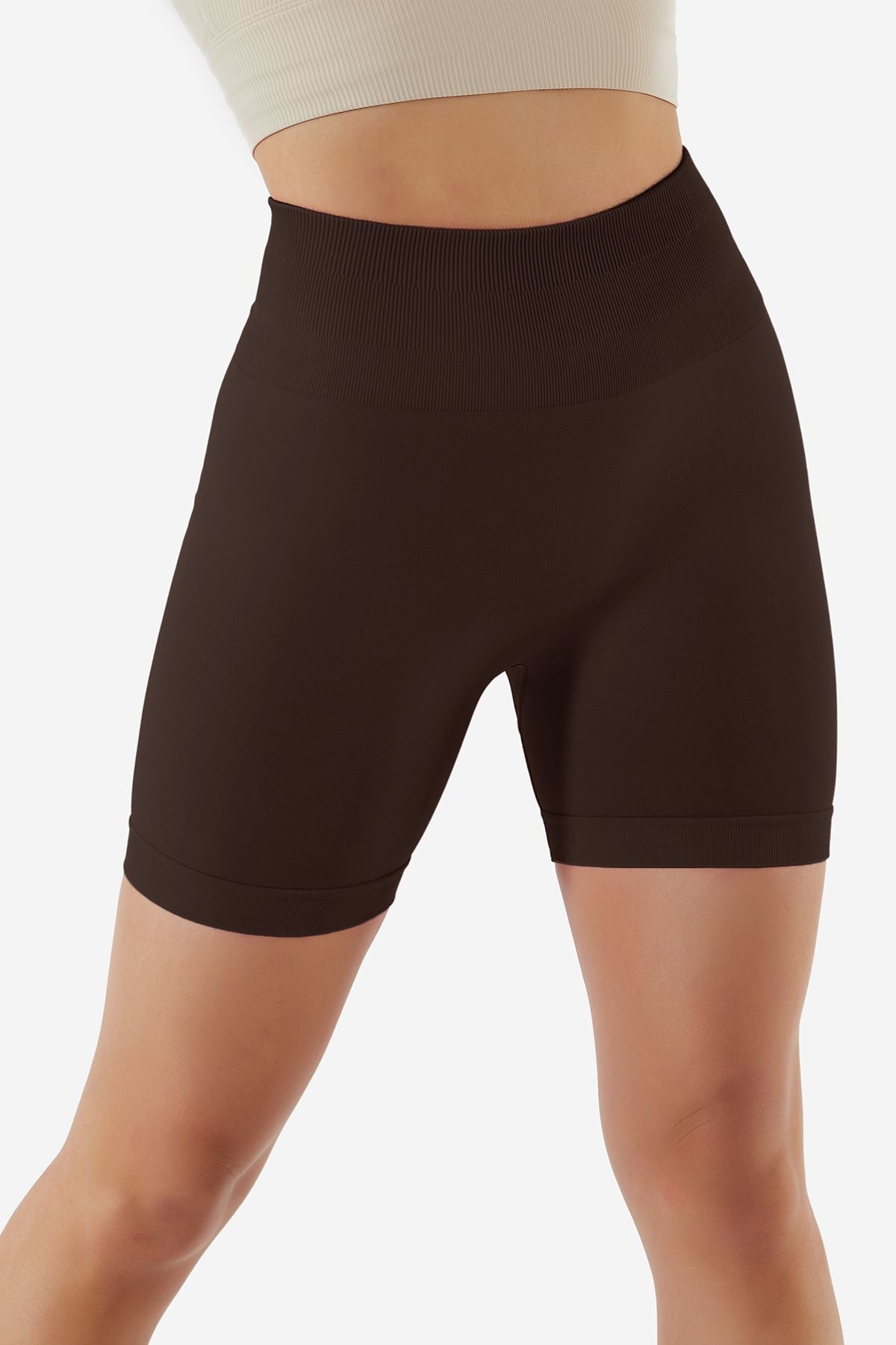 High Rise Scrunch-Butt Shorts - Flattering Fit for All-Day Comfort