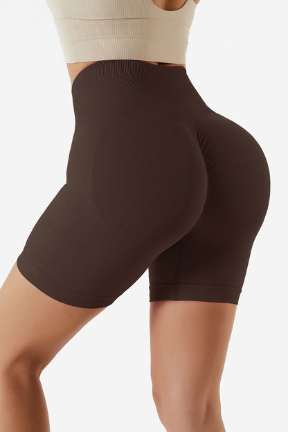 High Rise Scrunch-Butt Shorts - Flattering Fit for All-Day Comfort