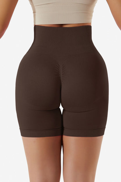 High Rise Scrunch-Butt Shorts - Flattering Fit for All-Day Comfort