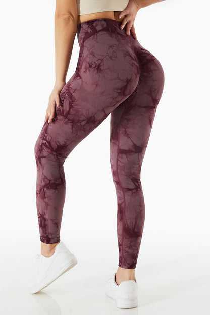 Tie Dyed Scrunch Butt Leggings