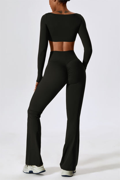 High-Rise Bootcut Flared Scrunch Legging | Trendy &amp; Comfortable Fit