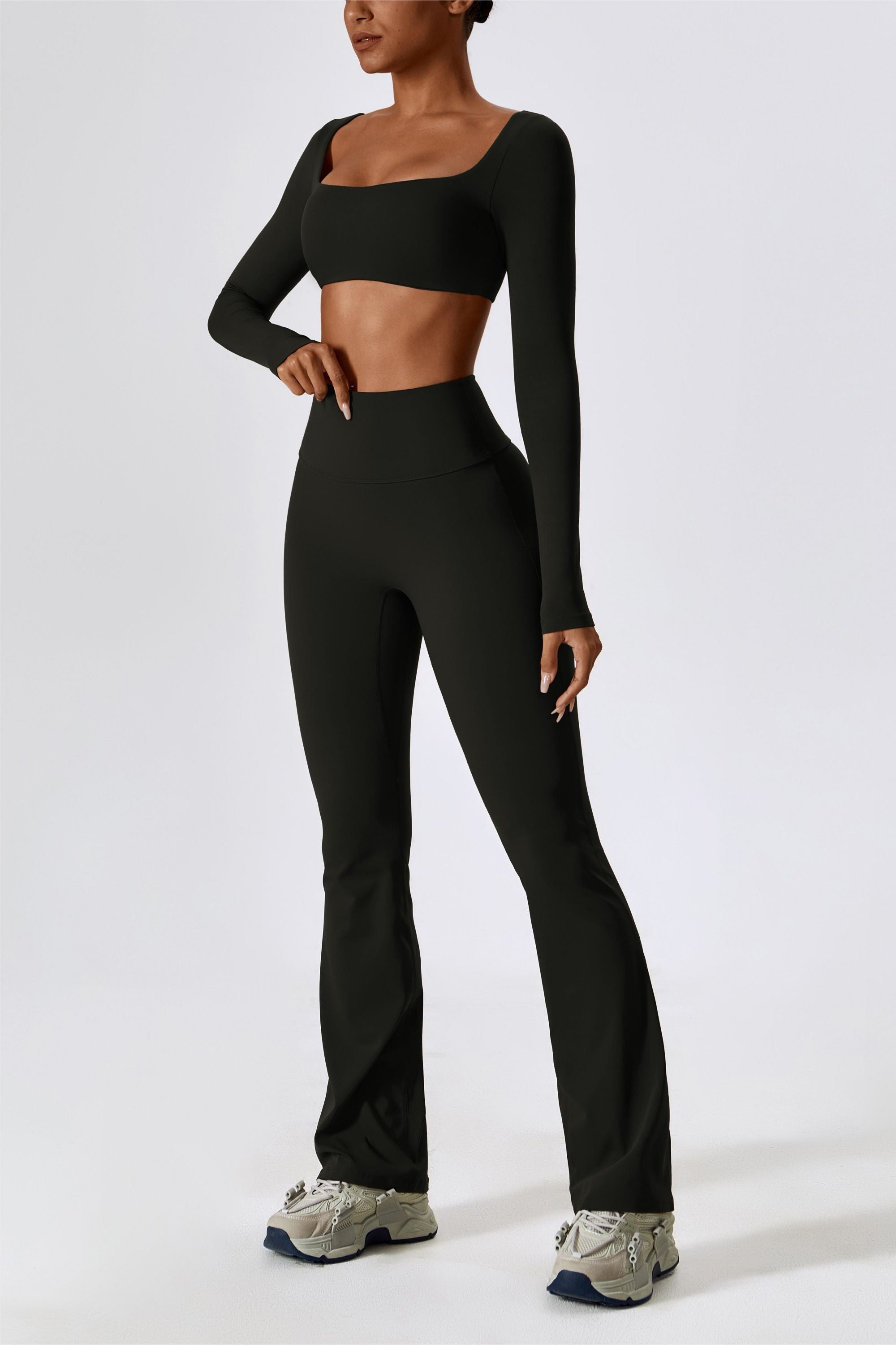 High-Rise Bootcut Flared Scrunch Legging | Trendy &amp; Comfortable Fit