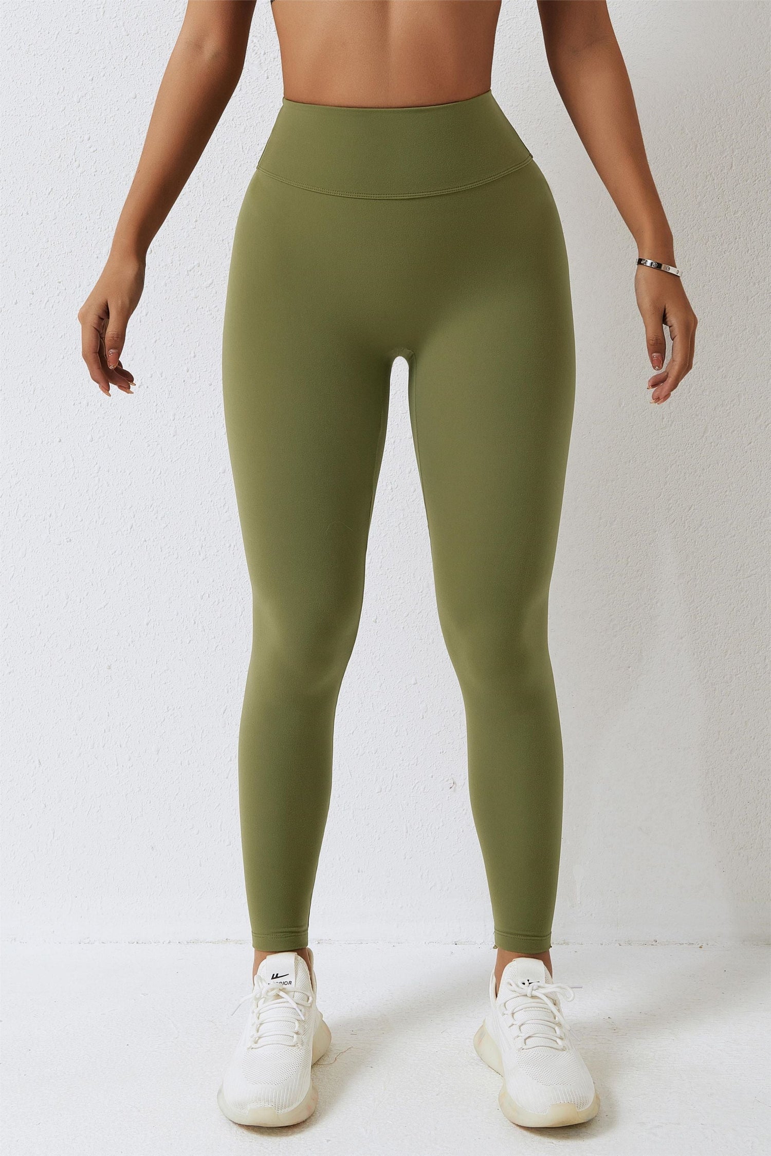 High-Waist Seam Free Scrunch Leggings - Trendy Workout Choice 