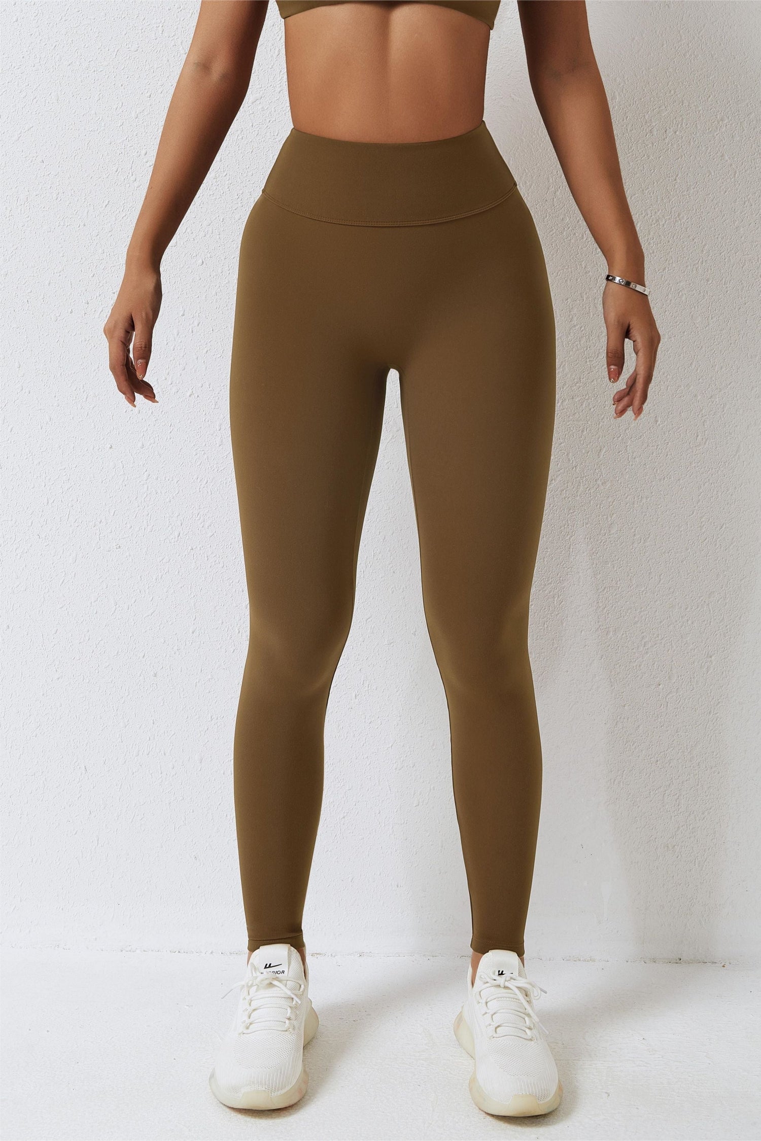 High-Waist Seam Free Scrunch Leggings - Trendy Workout Choice 