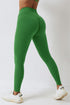 High-Waist Seam Free Scrunch Leggings - Trendy Workout Choice 