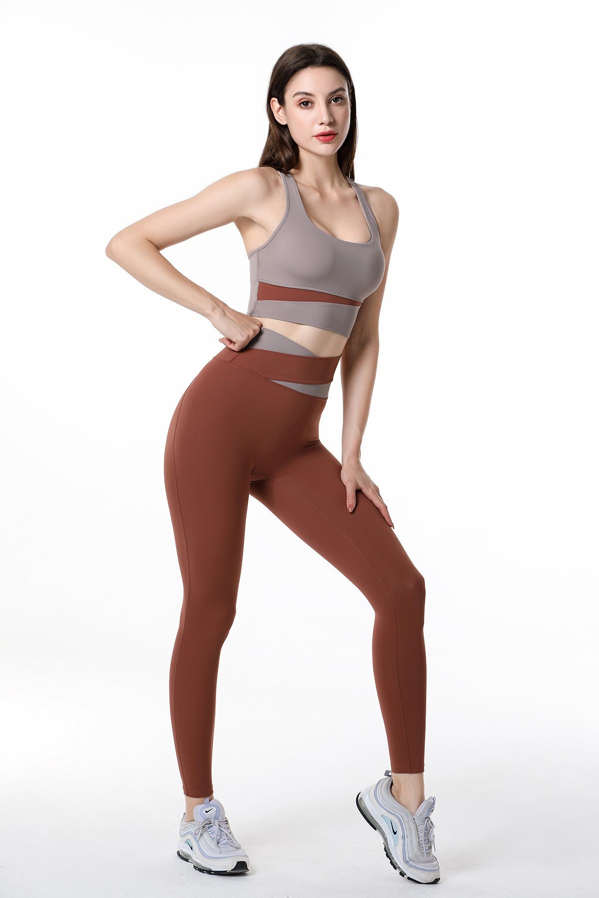 High-Rise Colorblock Sport Leggings | Trendy Activewear for Women