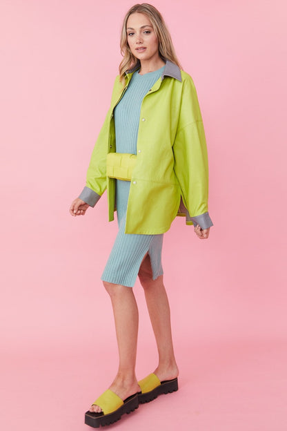 Women Oversized Shacket Coat