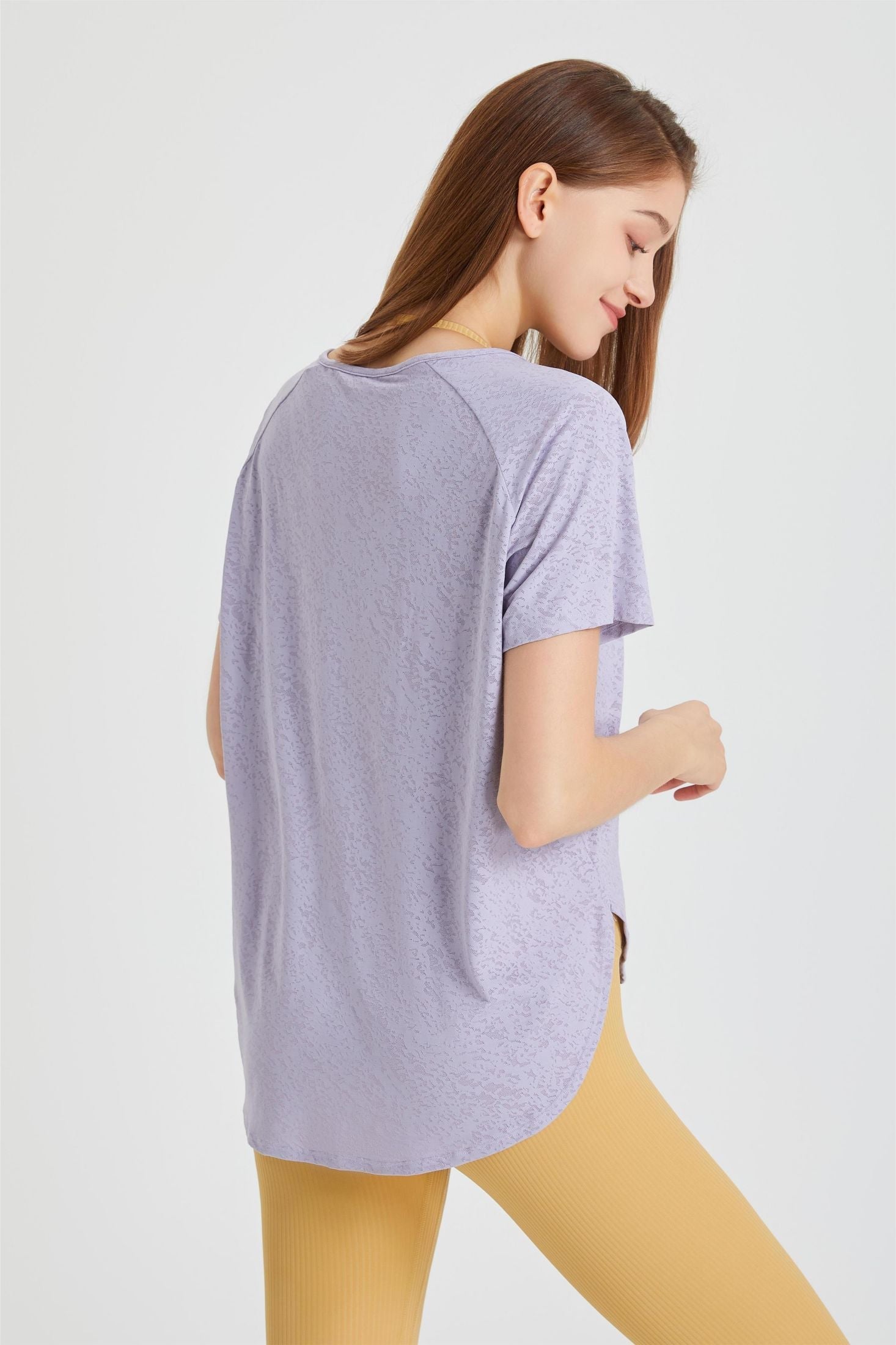 Lapel Jacquard Short Sleeve T-Shirt | Elegant &amp; Stylish Design