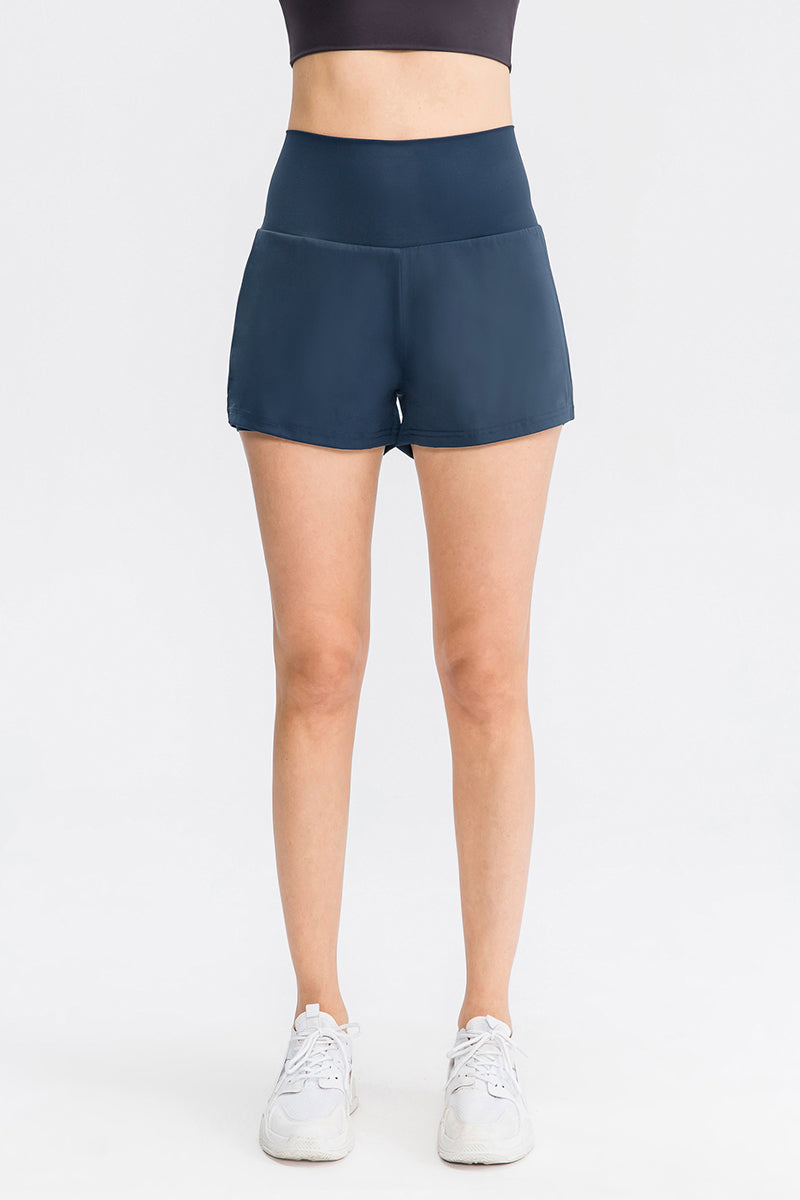 High-Rise Track Running Shorts